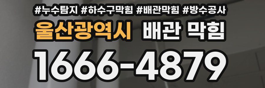 울산광역시 배관 막힘