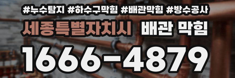세종특별자치시 배관 막힘