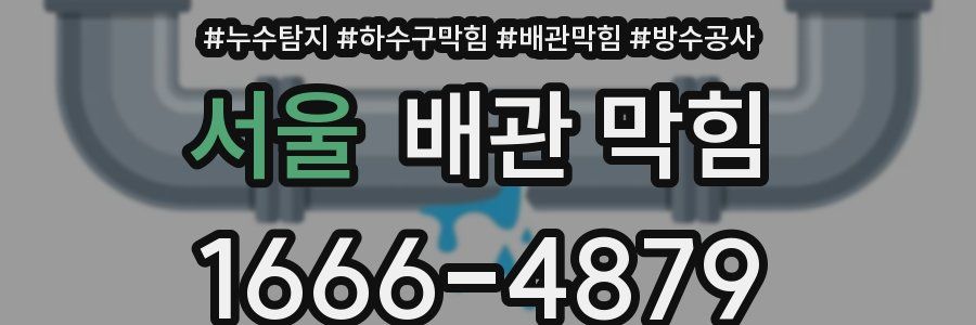 서울 배관 막힘