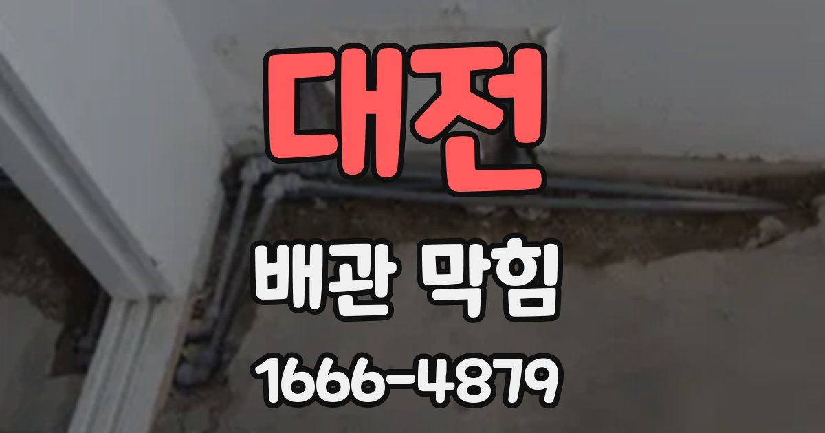 대전 배관 막힘