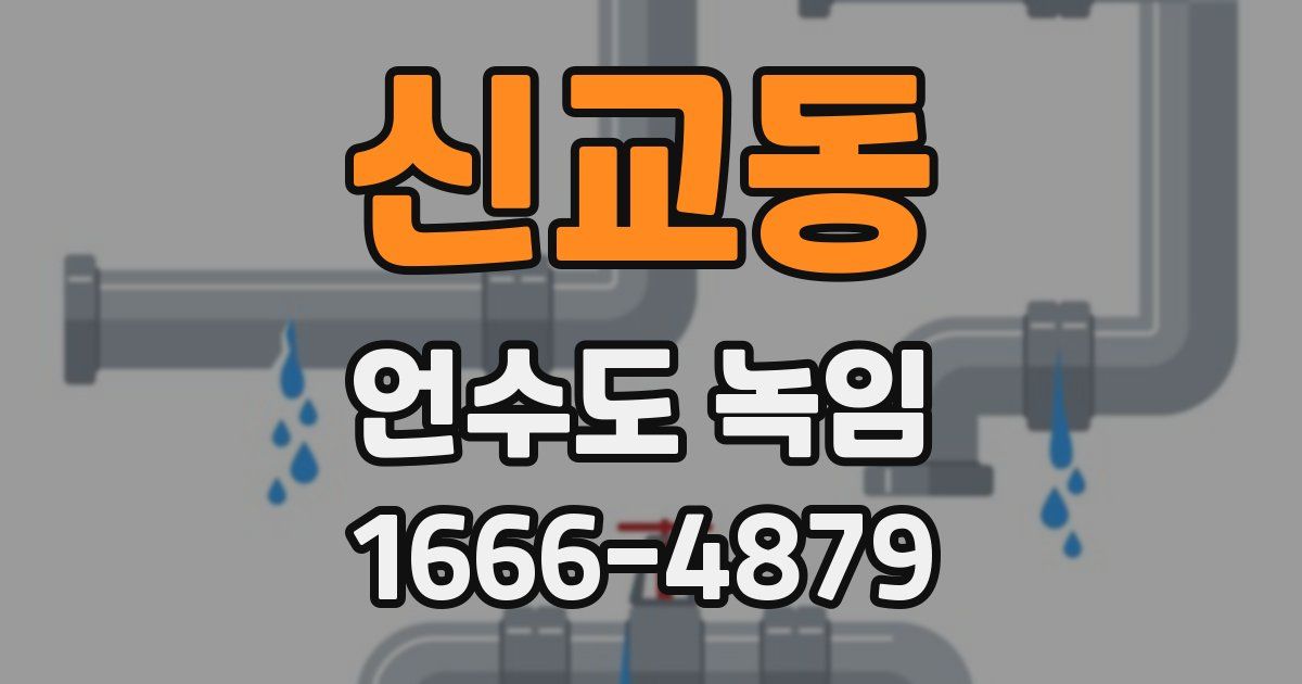 신교동 언수도 녹임