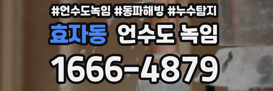 효자동 언수도 녹임