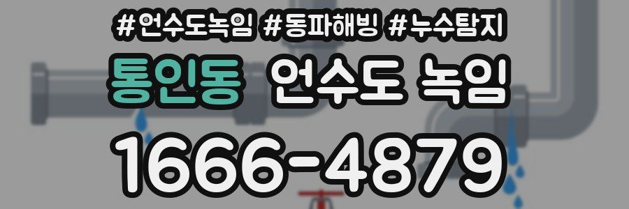 통인동 언수도 녹임