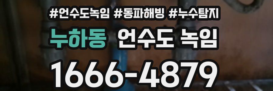 누하동 언수도 녹임