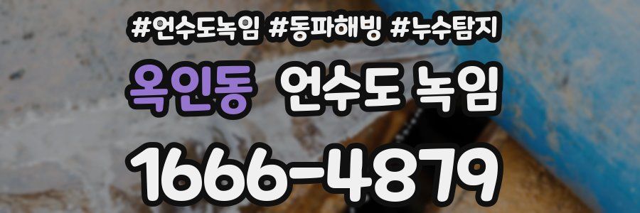 옥인동 언수도 녹임