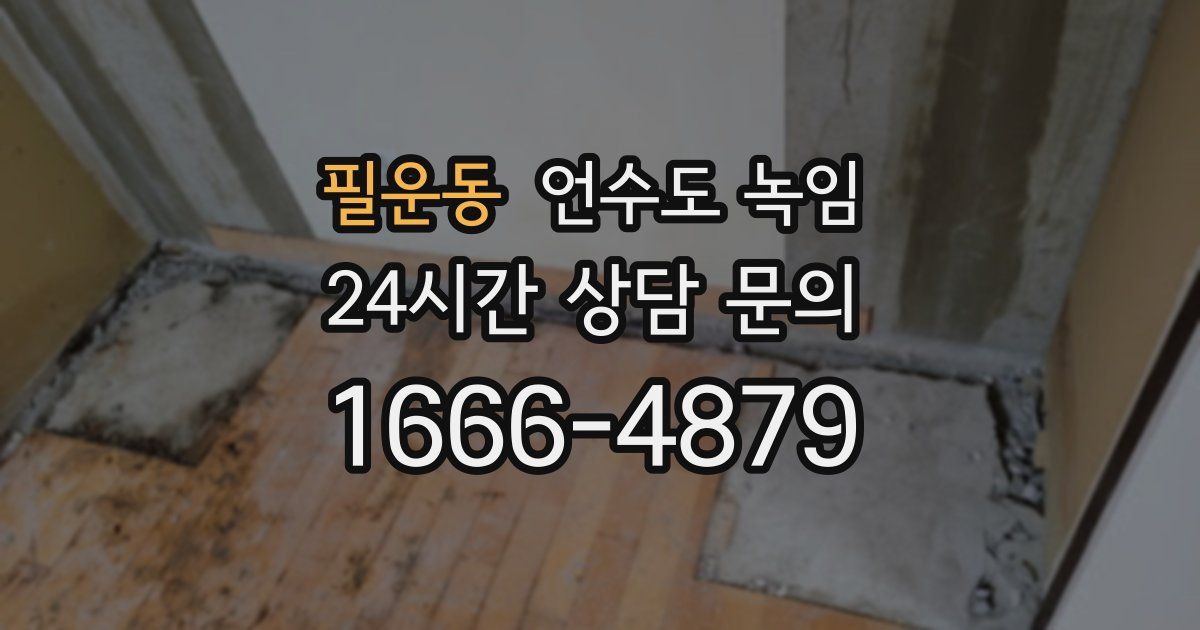 필운동 언수도 녹임