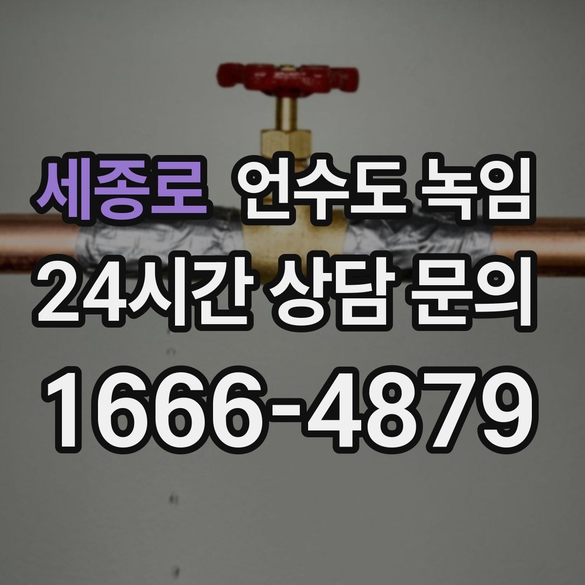 세종로 언수도 녹임 계량기함부터 세대 내부까지 점검 순서