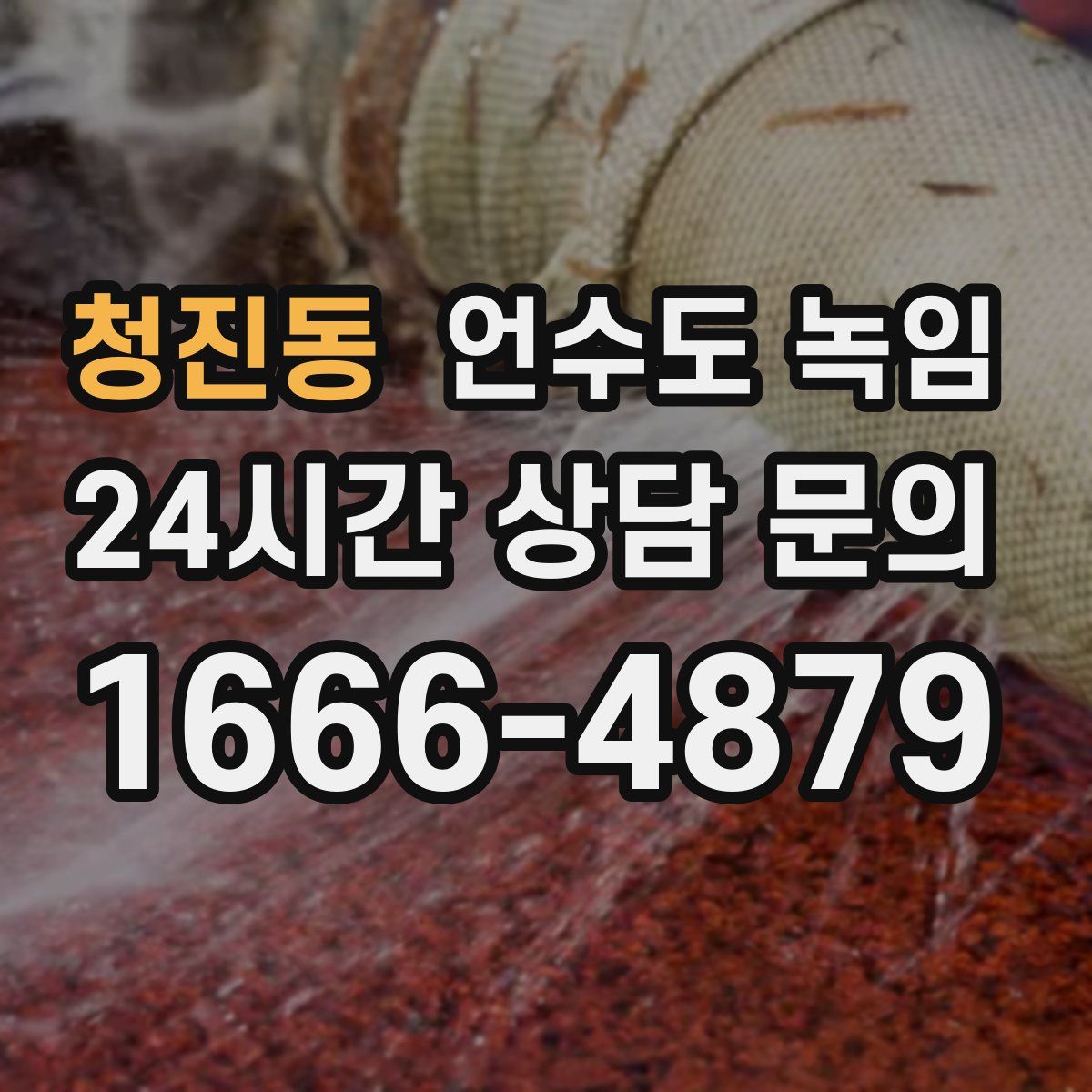 청진동 언수도 녹임