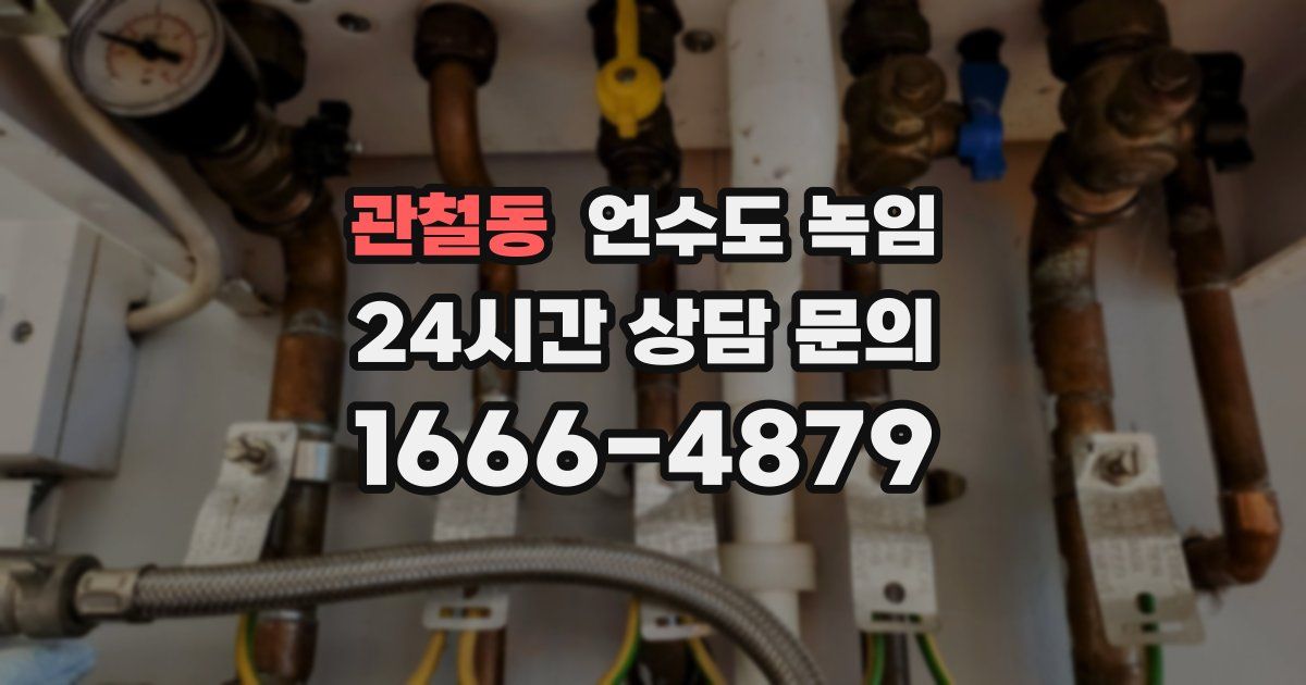 관철동 언수도 녹임