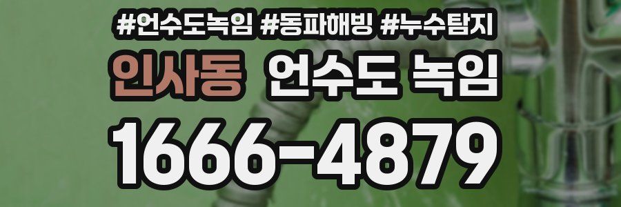 인사동 언수도 녹임