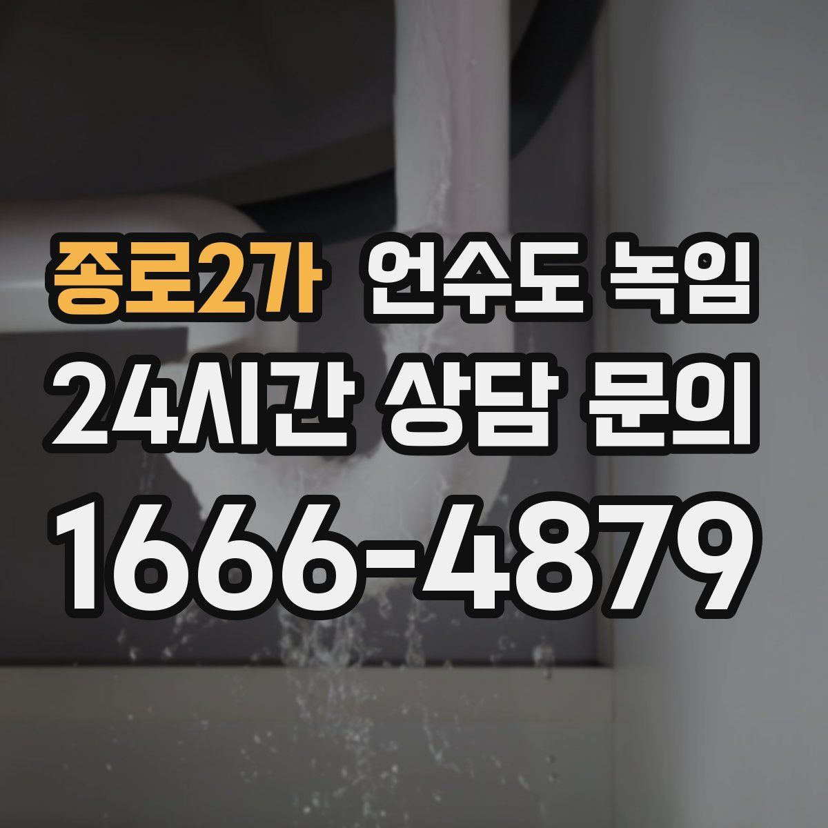 종로2가 언수도 녹임