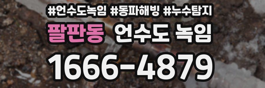 팔판동 언수도 녹임