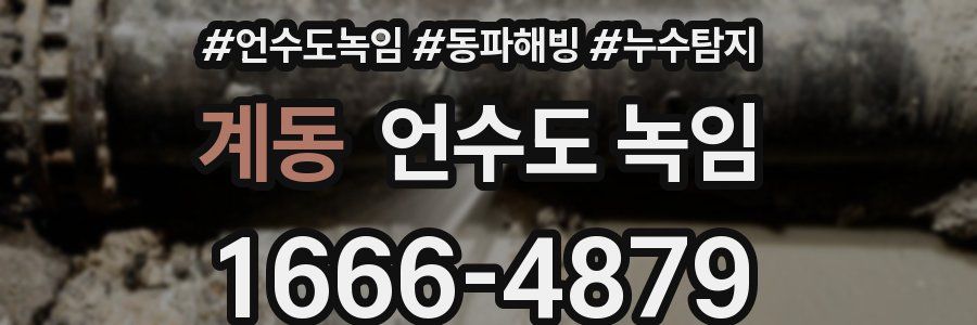 계동 언수도 녹임