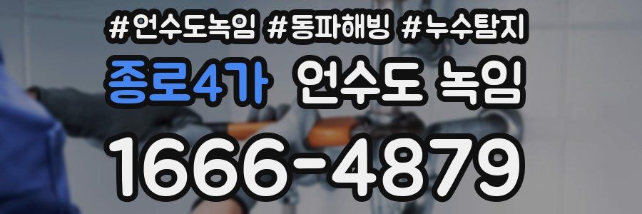 종로4가 언수도 녹임