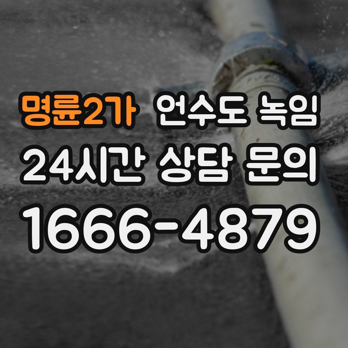 명륜2가 언수도 녹임 당일 출동을 위해 필요한 현장 정보
