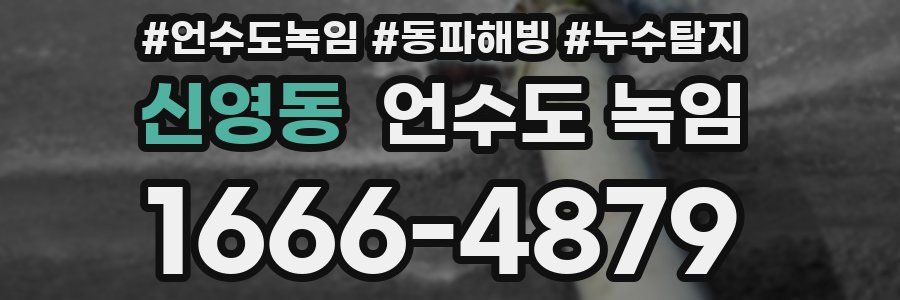 신영동 언수도 녹임