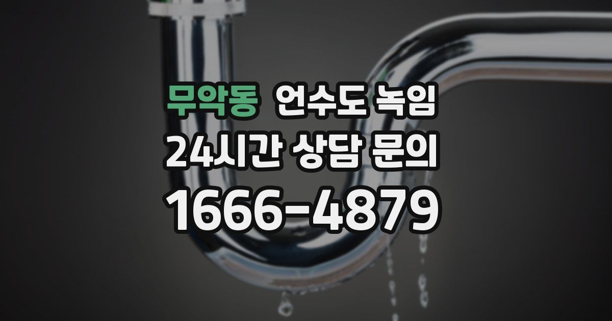 무악동 언수도 녹임