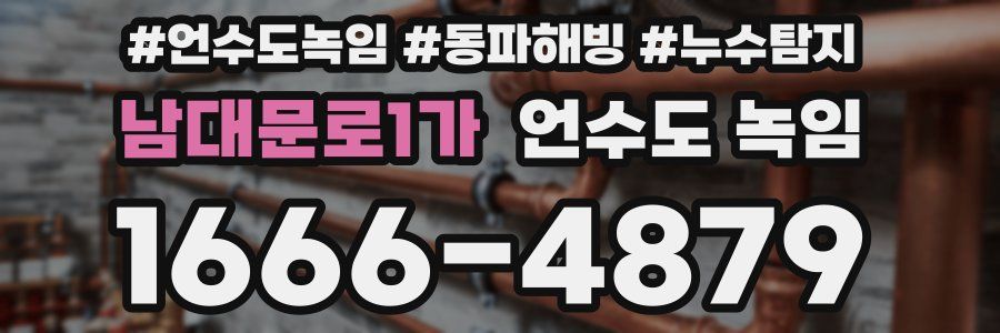 남대문로1가 언수도 녹임