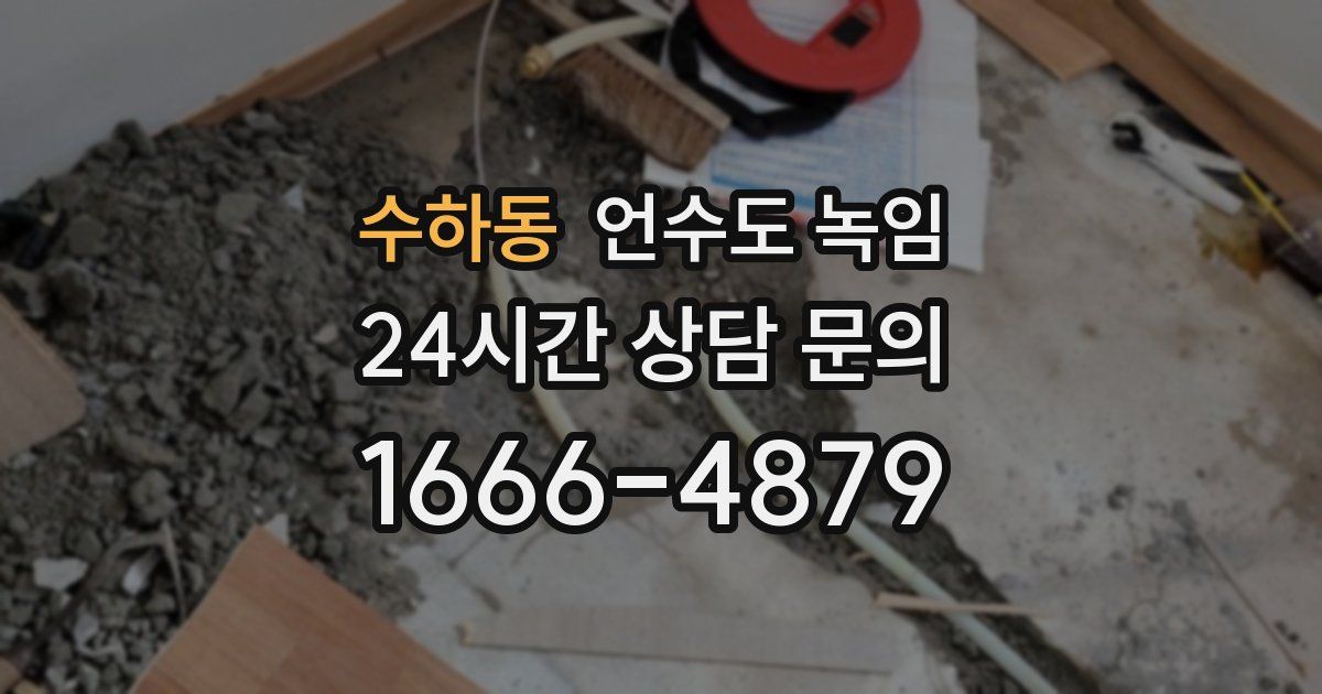 수하동 언수도 녹임