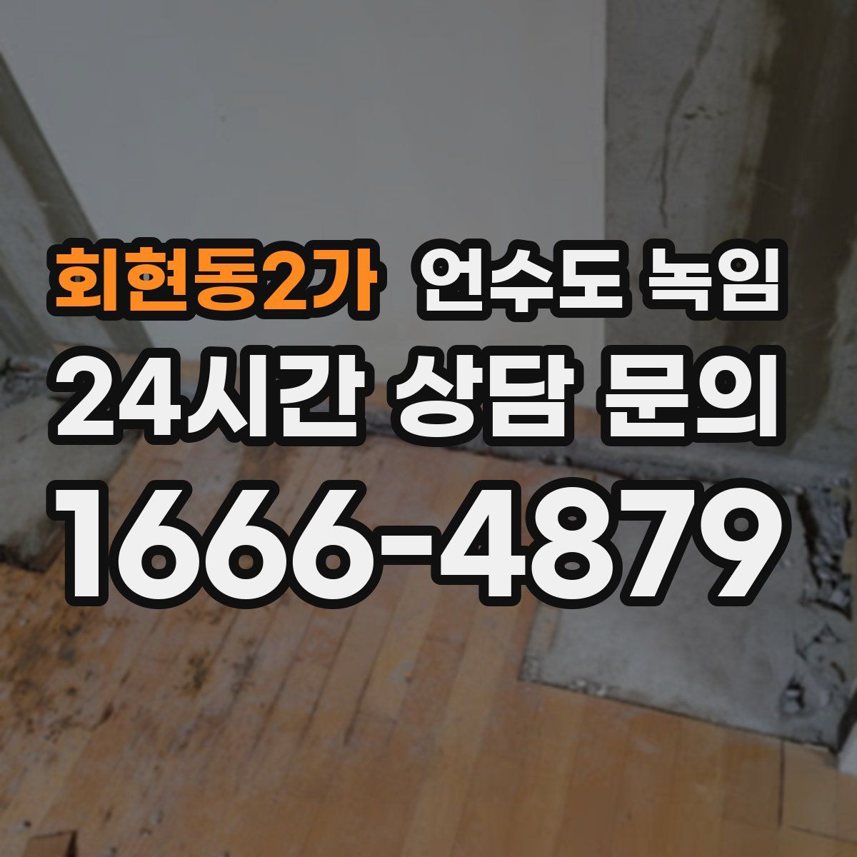 회현동2가 언수도 녹임