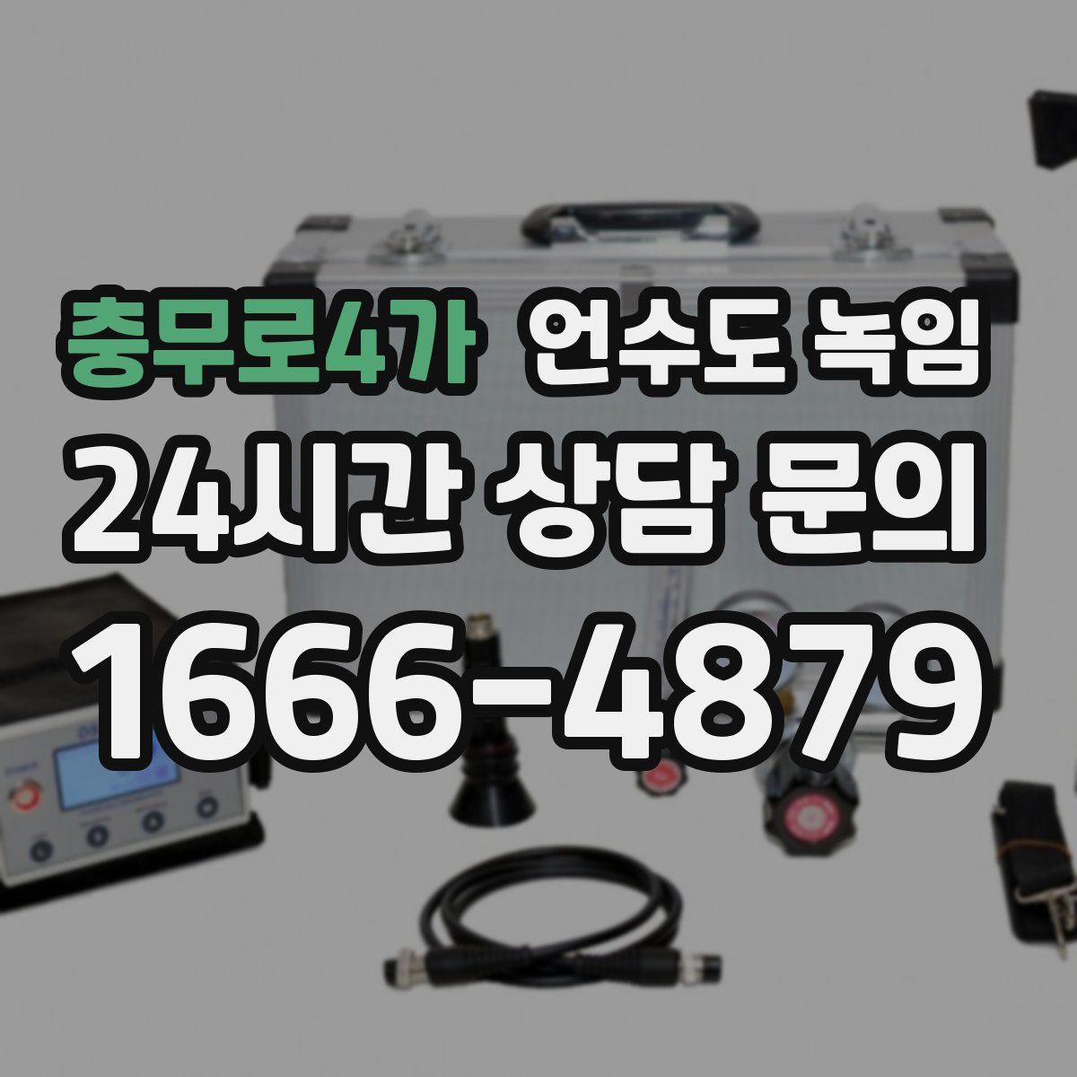 충무로4가 언수도 녹임