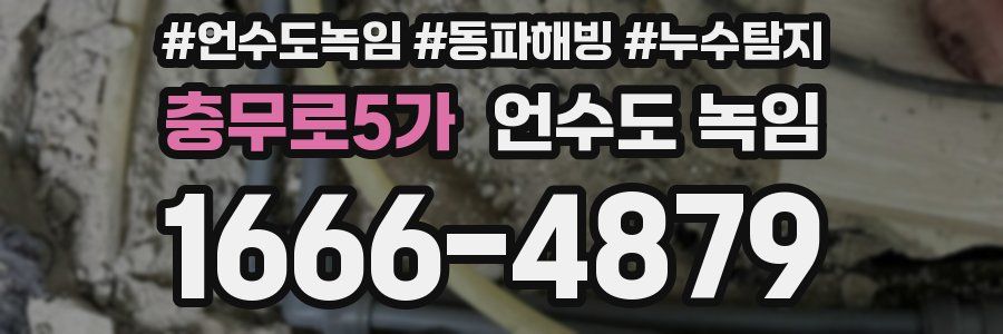 충무로5가 언수도 녹임