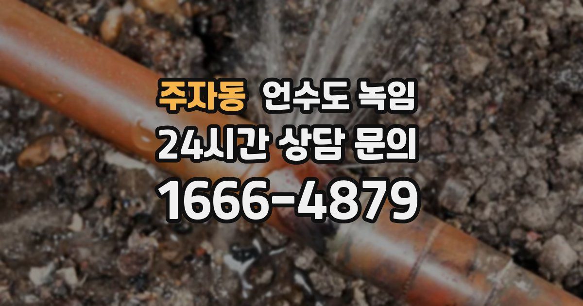 주자동 언수도 녹임