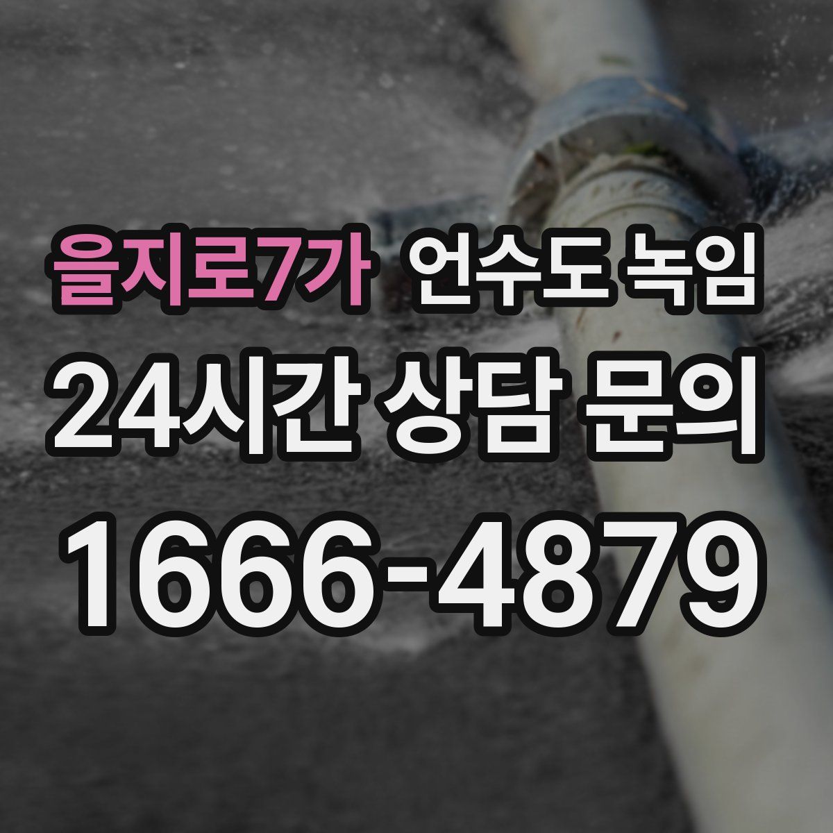 을지로7가 언수도 녹임