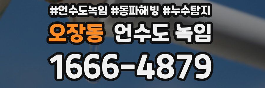 오장동 언수도 녹임