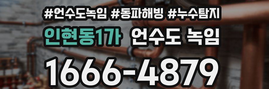 인현동1가 언수도 녹임