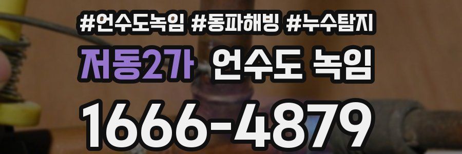 저동2가 언수도 녹임