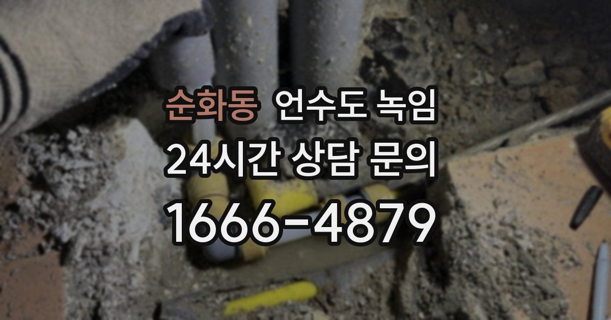 순화동 언수도 녹임