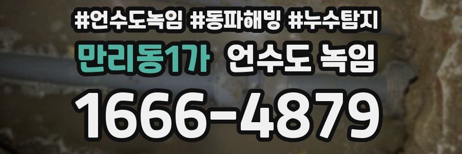 만리동1가 언수도 녹임
