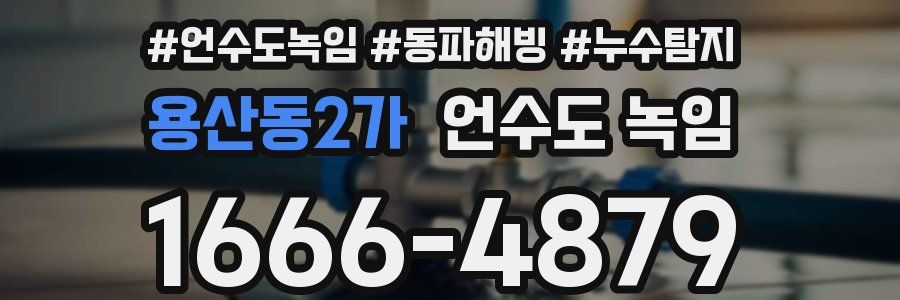 용산동2가 언수도 녹임