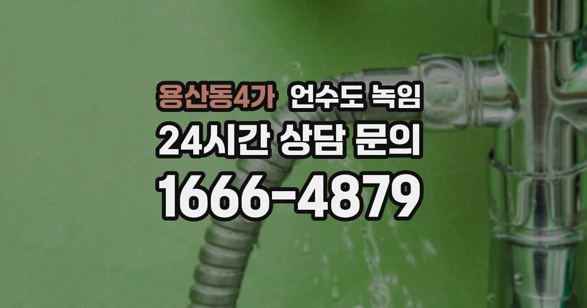 용산동4가 언수도 녹임