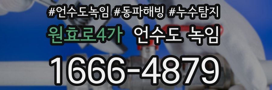 원효로4가 언수도 녹임