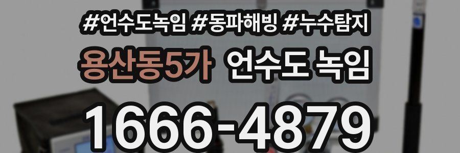 용산동5가 언수도 녹임