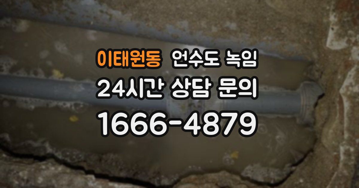 이태원동 언수도 녹임