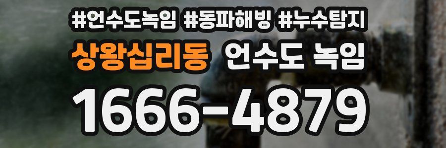 상왕십리동 언수도 녹임