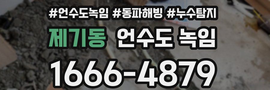 제기동 언수도 녹임