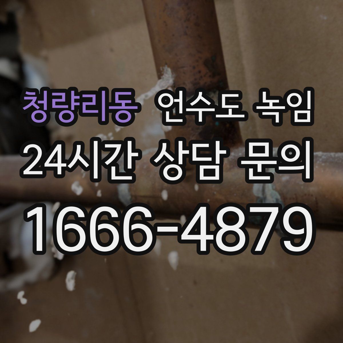 청량리동 언수도 녹임