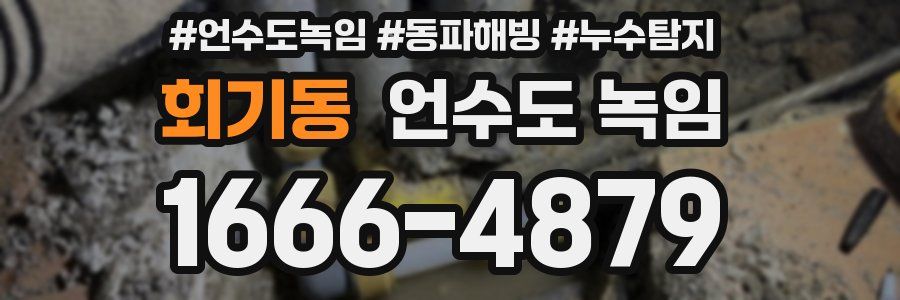 회기동 언수도 녹임