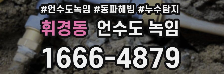 휘경동 언수도 녹임