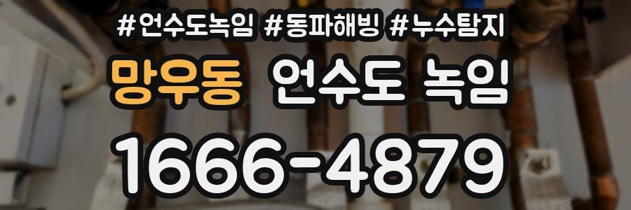 망우동 언수도 녹임