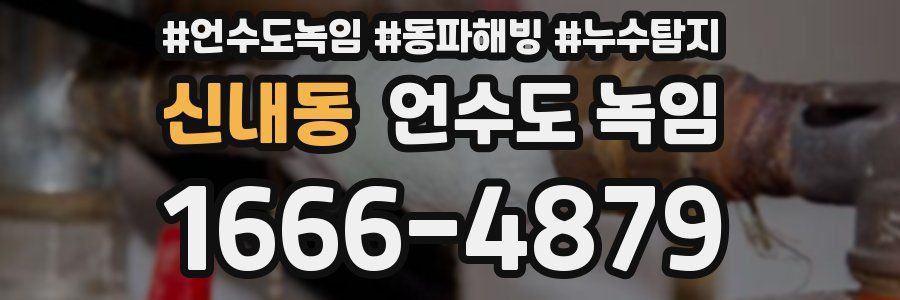 신내동 언수도 녹임