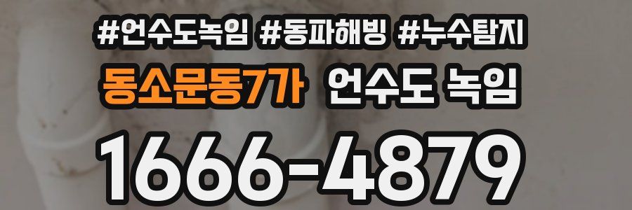 동소문동7가 언수도 녹임