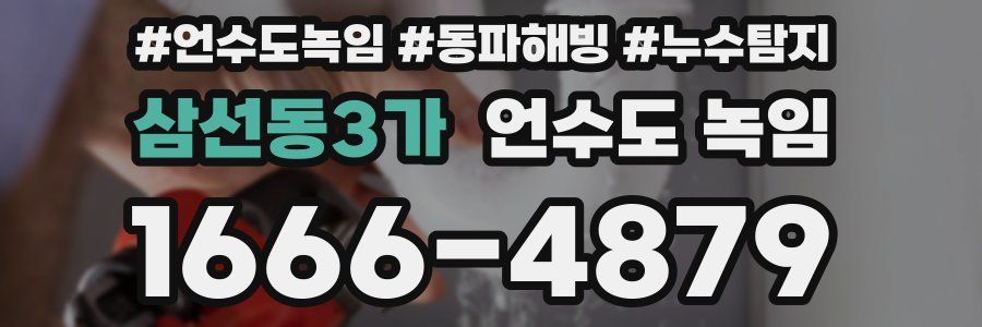 삼선동3가 언수도 녹임