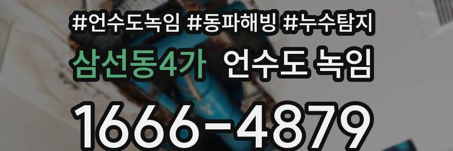 삼선동4가 언수도 녹임