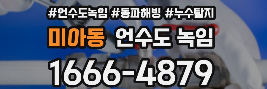 미아동 언수도 녹임