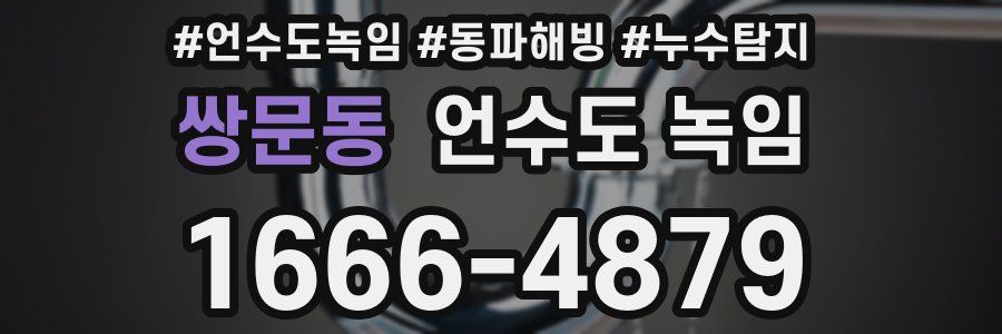 쌍문동 언수도 녹임